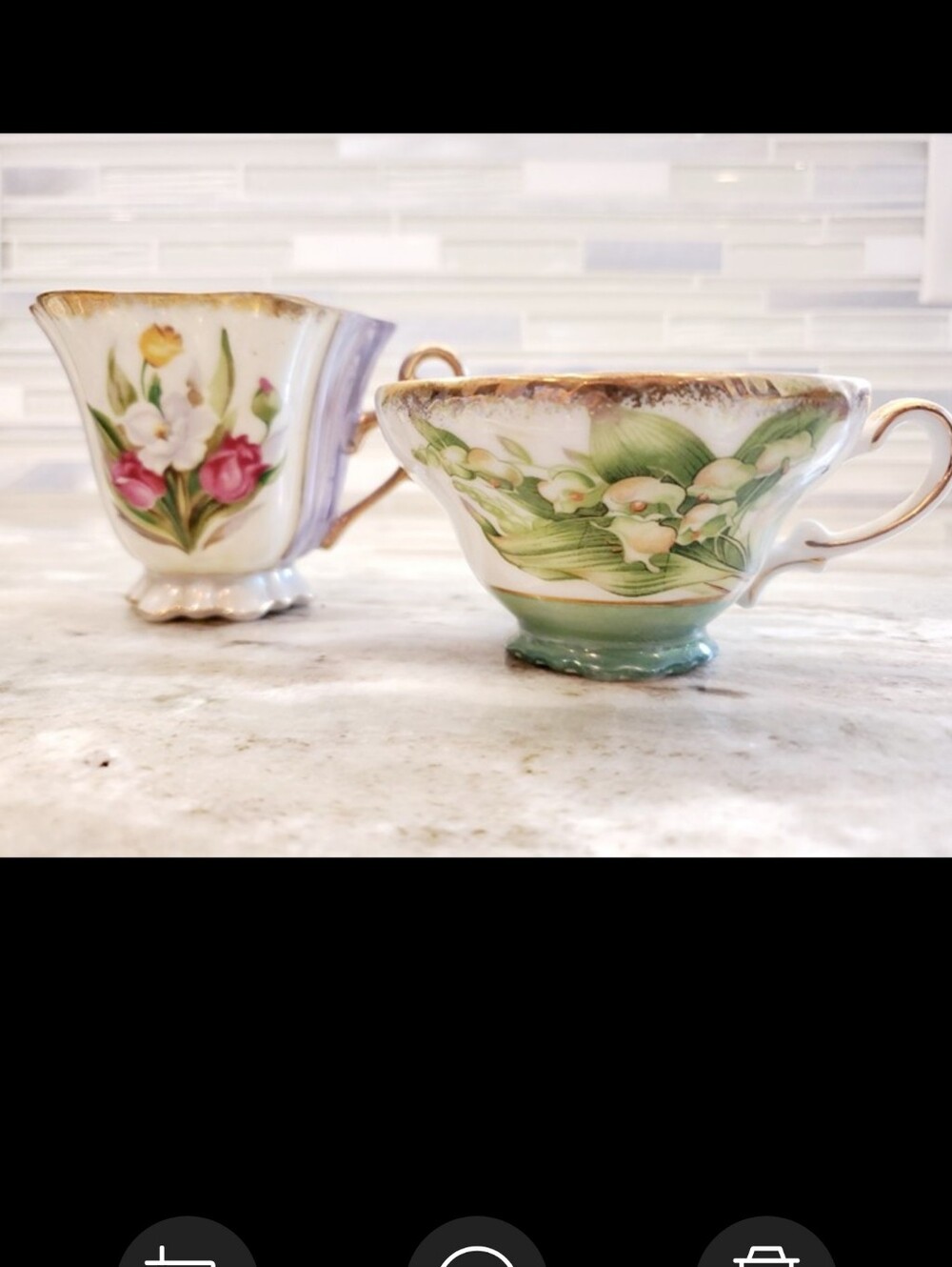 2 - Vintage Tea Lusterware Teacups